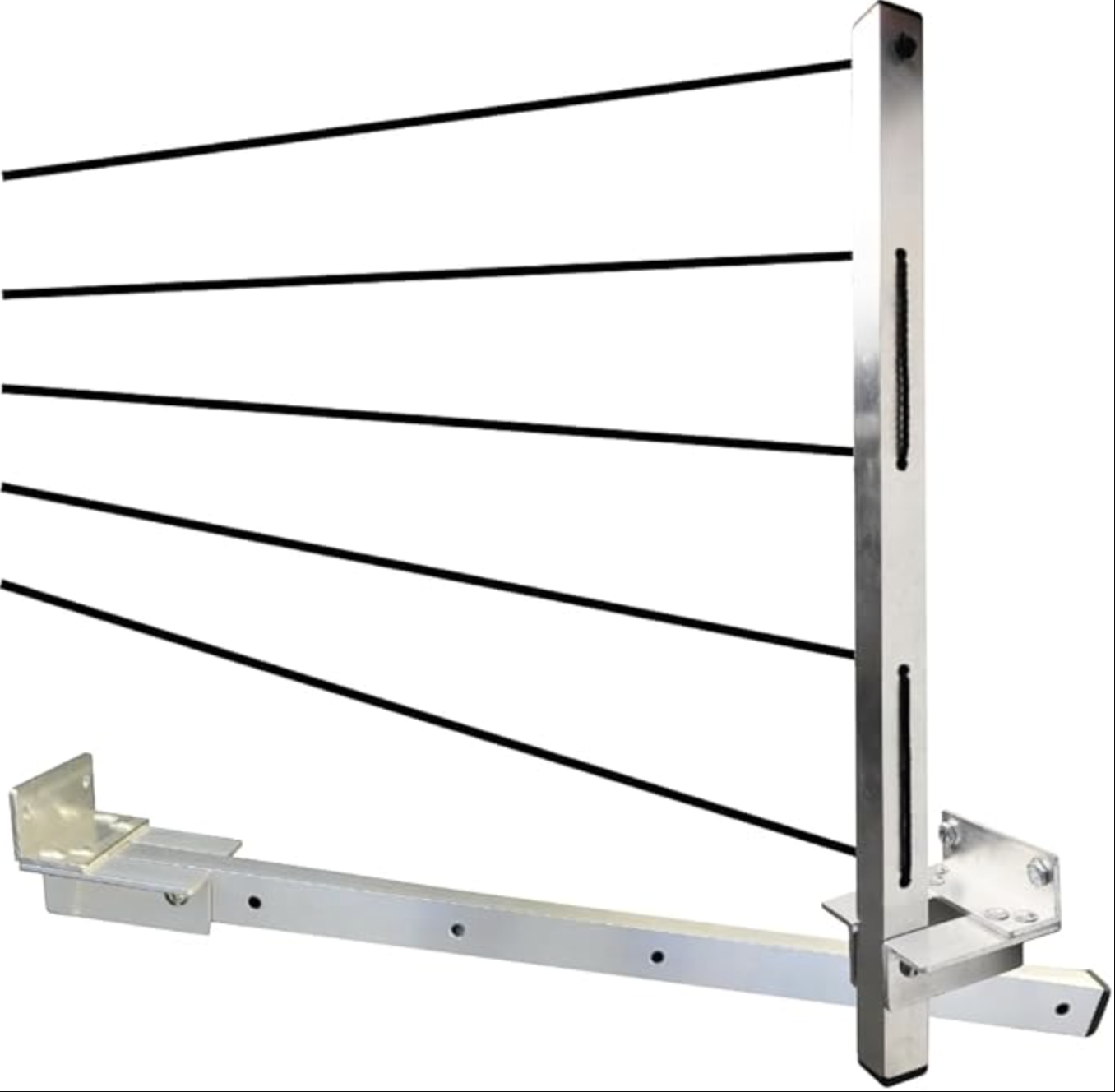 Varal Retrátil de Parede Alumínio / Aço Inox